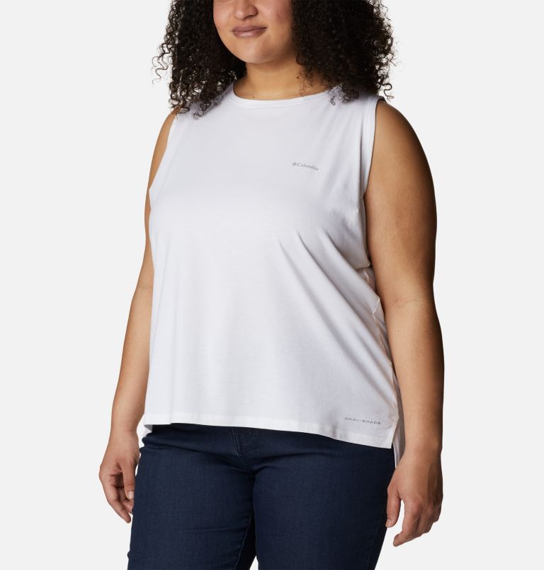 Women's Sun Trek Tank - Plus Size, Color: White, image 5