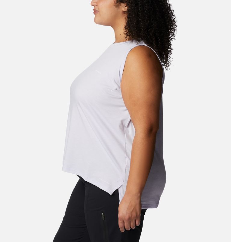 Women's Sun Trek Tank - Plus Size, Color: Purple Tint Heather, image 3