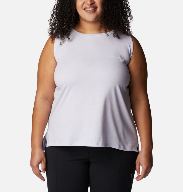 Women's Sun Trek Tank - Plus Size, Color: Purple Tint Heather, image 1