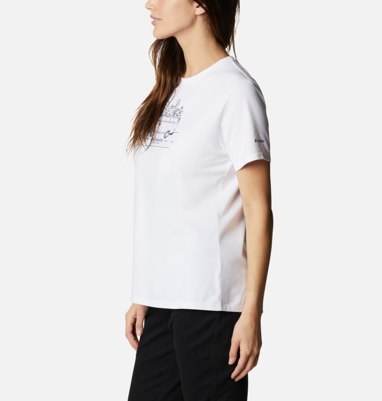 T-shirt imprimé Sun Trek pour femme, Color: White, Van Life, image 3
