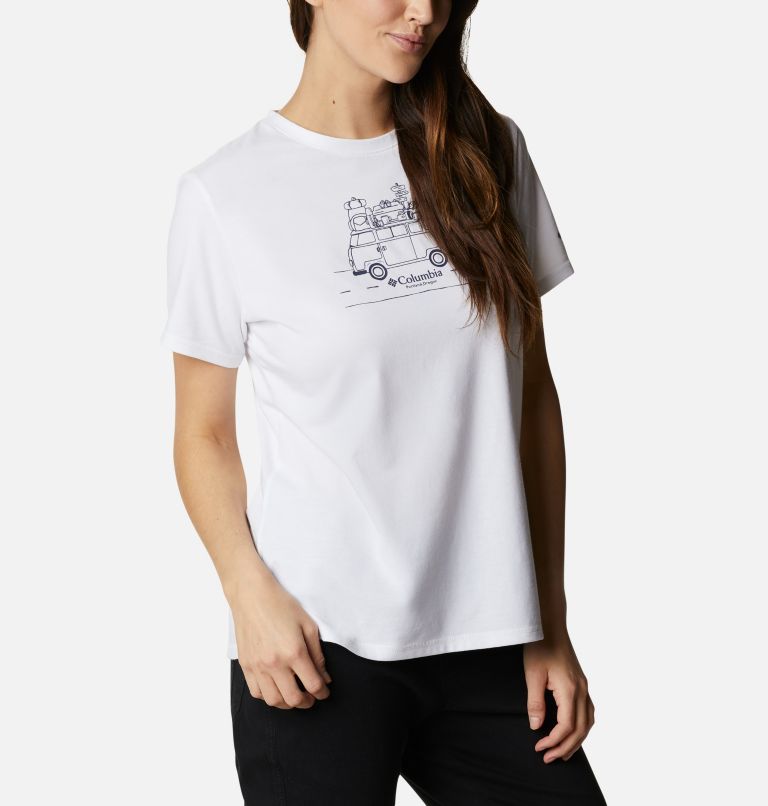 T-shirt imprimé Sun Trek pour femme, Color: White, Van Life, image 5