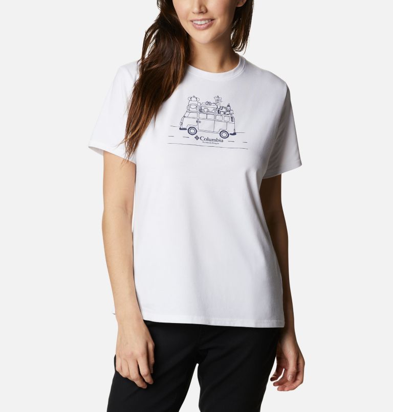 T-shirt imprimé Sun Trek pour femme, Color: White, Van Life, image 1