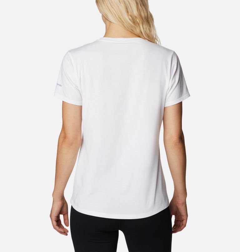 Women's Sun Trek Graphic T-Shirt, Color: White, Arboreal Swirl Graphic, image 2