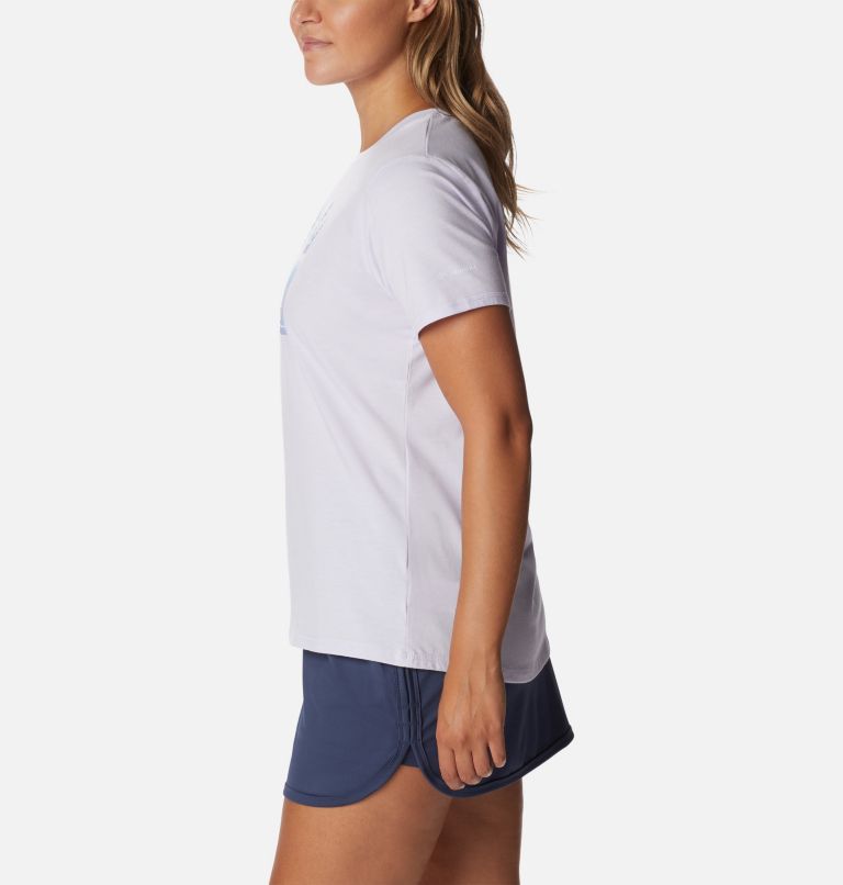 Women's Sun Trek Graphic T-Shirt, Color: Purple Tint Hthr, Arboreal Branded Grx, image 3