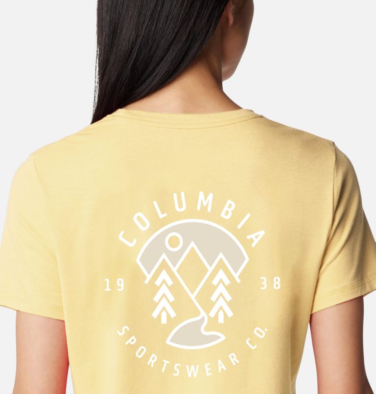 Women's Sun Trek Technical Graphic T-Shirt, Color: Sunkissed, Naturally Boundless, image 4