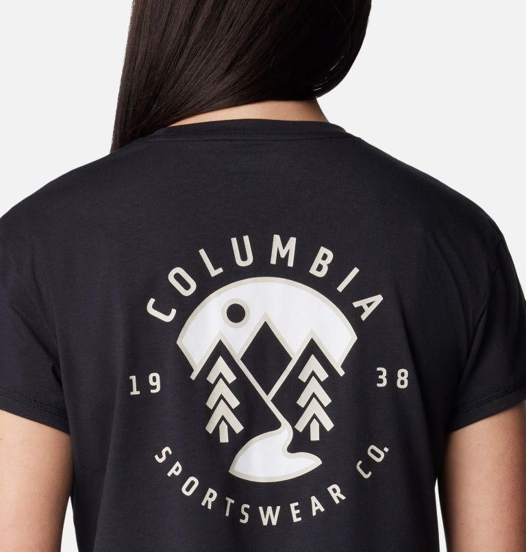 Women's Sun Trek Technical Graphic T-Shirt, Color: Black, Naturally Boundless, image 4