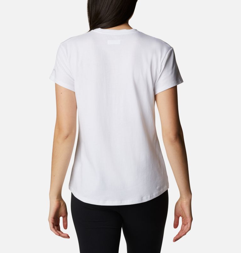 Thumbnail: Women's Sun Trek Technical Graphic T-Shirt, Color: White, Gem Columbia, image 2