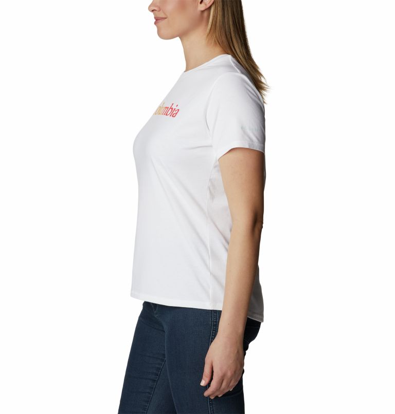 Thumbnail: Sun Trek technisches T-Shirt für Frauen, Color: White, Branded Gradient, image 3