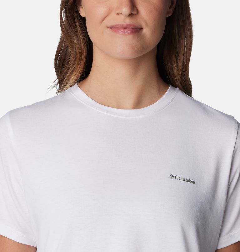 Women's Sun Trek Technical Graphic T-Shirt, Color: White, Epicamp, image 4