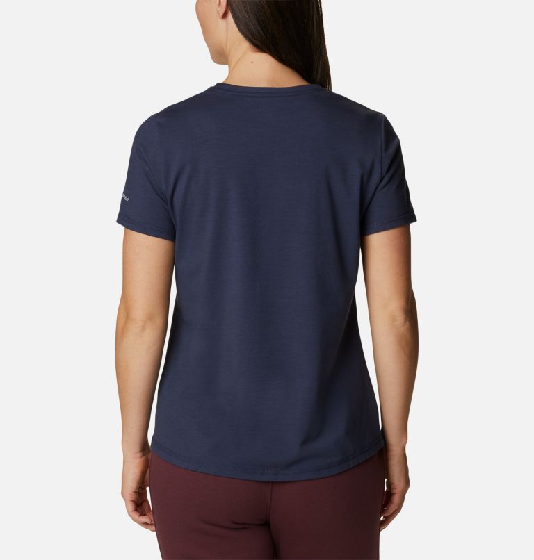 Women's Sun Trek Technical Graphic T-Shirt, Color: Nocturnal, Gem Columbia, image 2