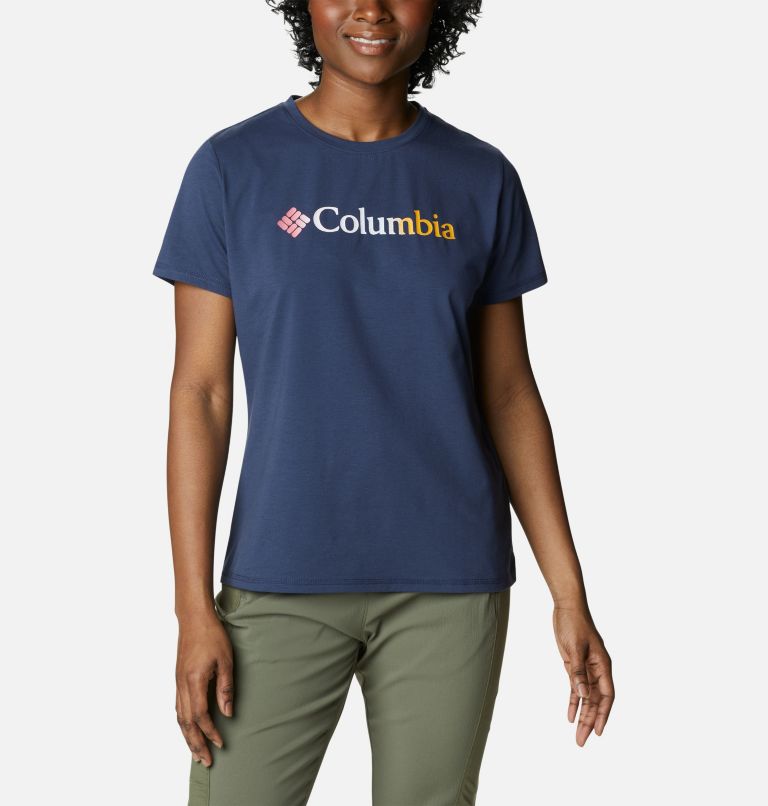 Thumbnail: Women's Sun Trek Technical Graphic T-Shirt, Color: Nocturnal, CSC Gradient, image 1