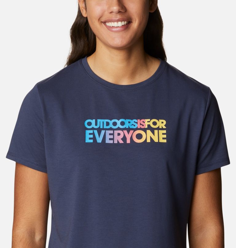 Women's Sun Trek Technical Graphic T-Shirt, Color: Nocturnal, Everyone Outdoors Gradient, image 4