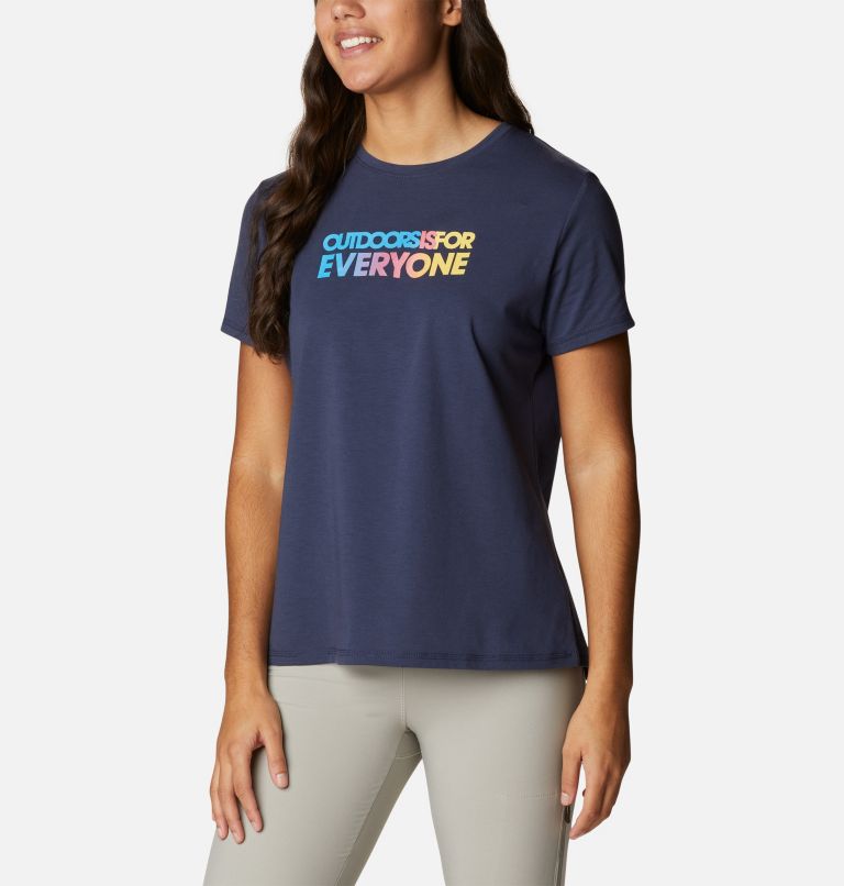 Women's Sun Trek Technical Graphic T-Shirt, Color: Nocturnal, Everyone Outdoors Gradient, image 5
