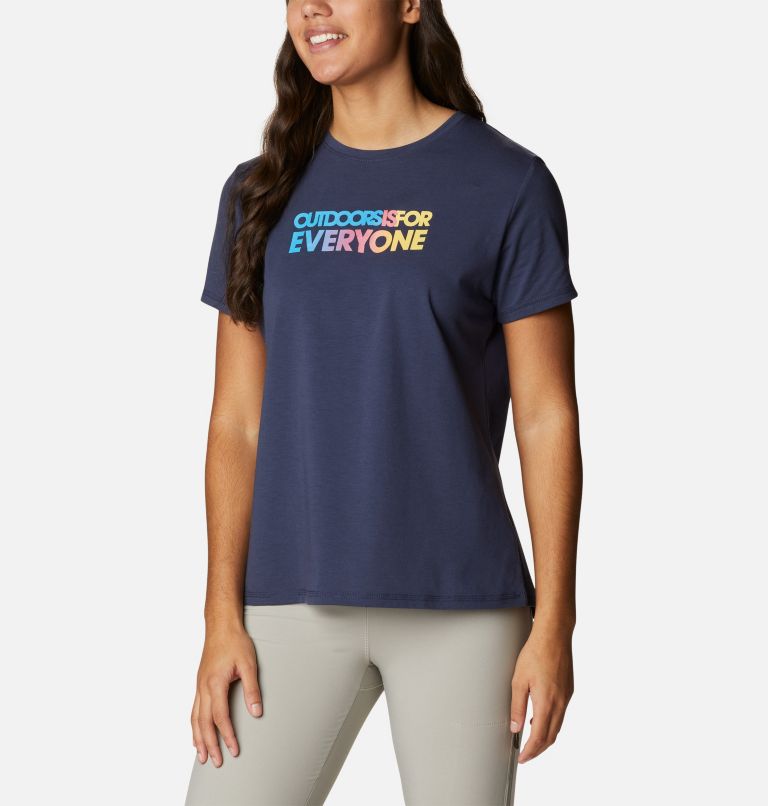 Sun Trek technisches T-Shirt für Frauen, Color: Nocturnal, Everyone Outdoors Gradient, image 5