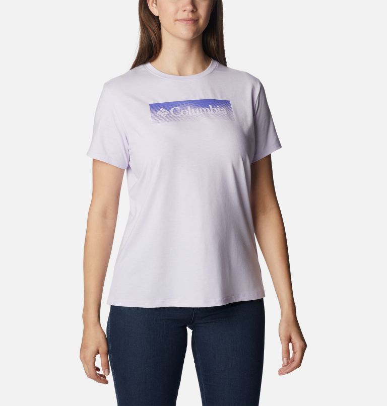 Sun Trek SS Graphic Tee | 569 | M, Color: Purple Tint Hthr, Framed Halftone Grx, image 1