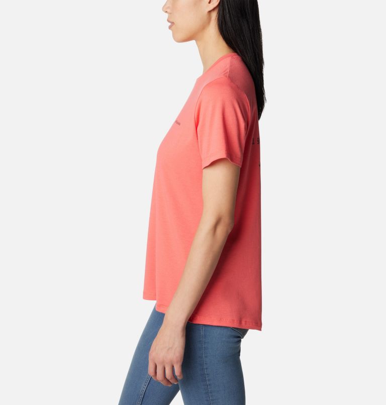 Women's Sun Trek Technical Graphic T-Shirt, Color: Juicy, Naturally Boundless, image 3