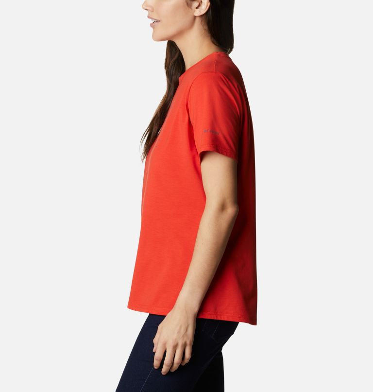 Thumbnail: Women's Sun Trek Technical Graphic T-Shirt, Color: Bold Orange, Van Life, image 3
