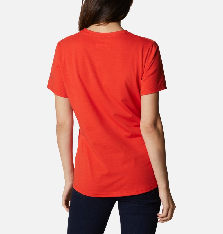 Thumbnail: Women's Sun Trek Technical Graphic T-Shirt, Color: Bold Orange, Van Life, image 2