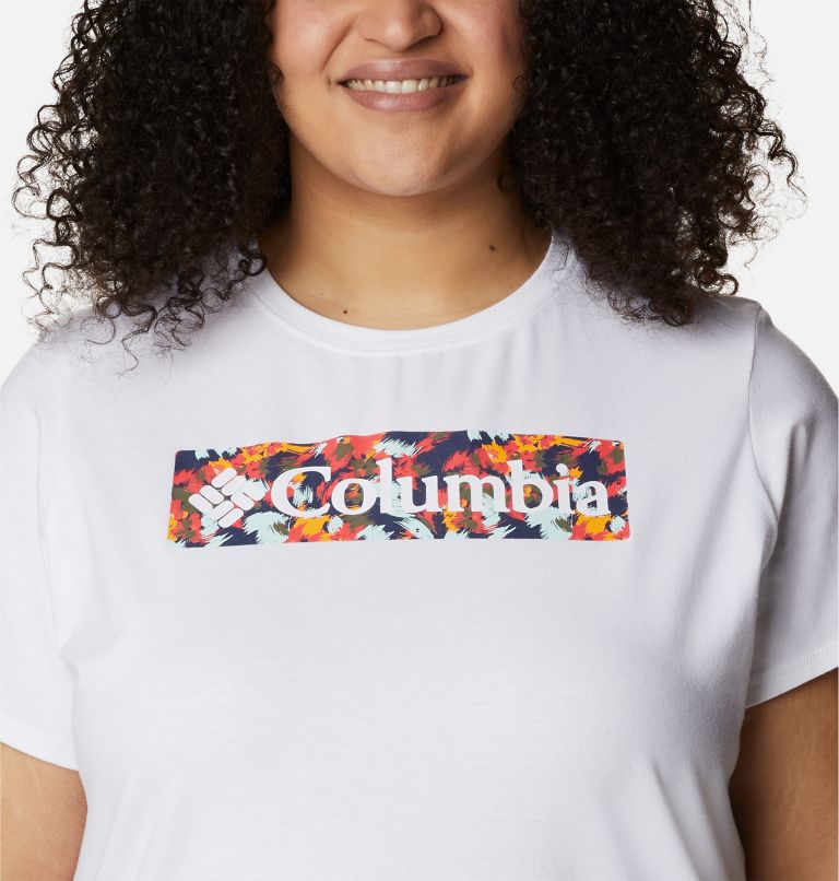 Sun Trek SS Graphic Tee, Color: White, Typhoon Bloom Frame, image 4