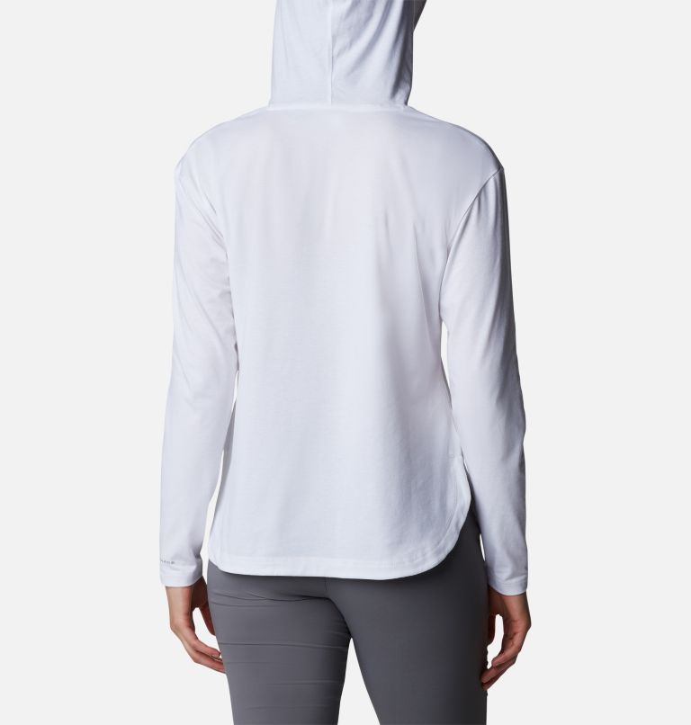 Women's Sun Trek Hooded Pullover, Color: White