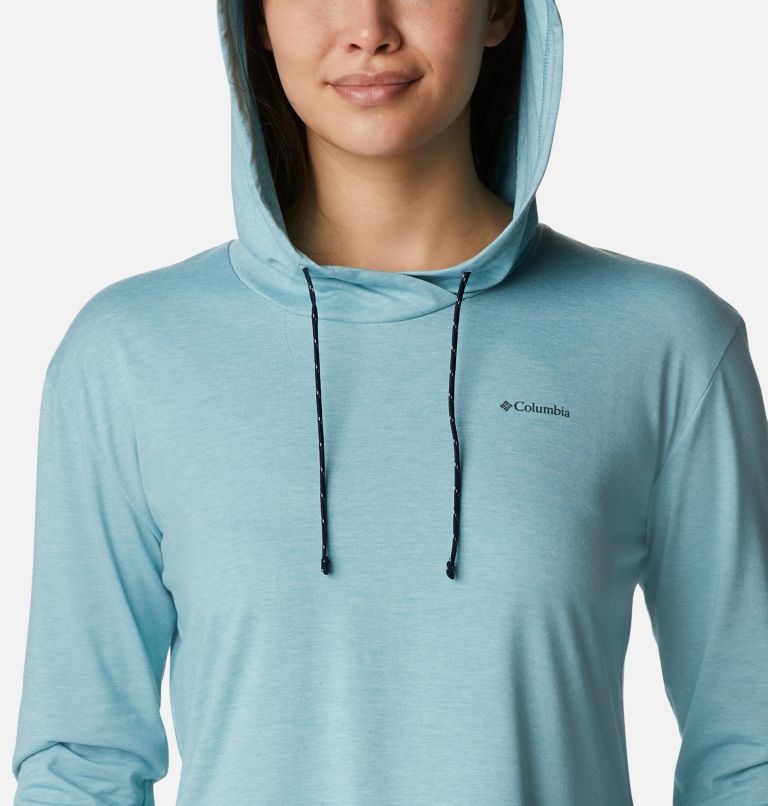 Chandail à capuchon Sun Trek pour femme, Color: Sea Wave Heather, image 4