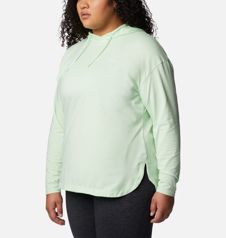 Women's Sun Trek Hooded Pullover - Plus Size, Color: Key West Heather, image 5