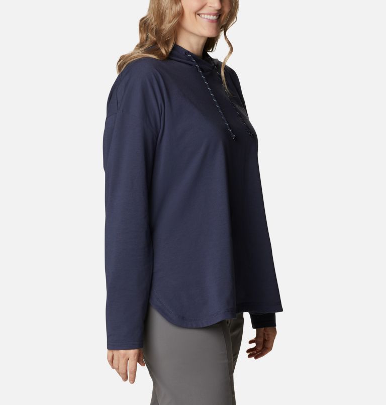 Women's Sun Trek Hooded Pullover - Plus Size, Color: Nocturnal, image 5