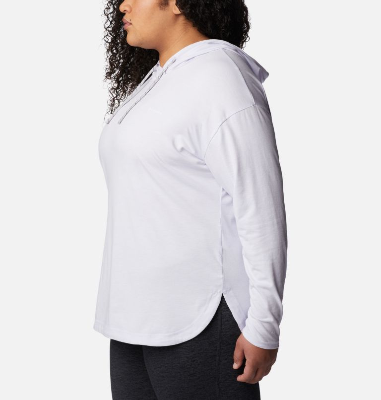 Women's Sun Trek Hooded Pullover - Plus Size, Color: Purple Tint Heather, image 3
