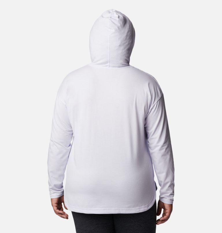 Women's Sun Trek Hooded Pullover - Plus Size, Color: Purple Tint Heather, image 2
