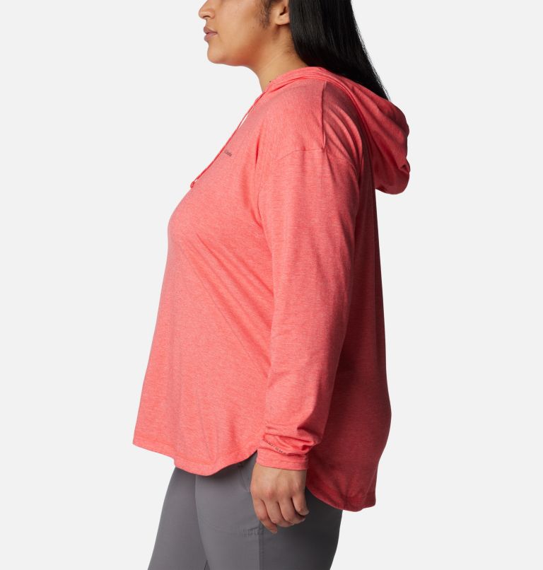Women's Sun Trek Hooded Pullover - Plus Size, Color: Juicy Heather, image 3