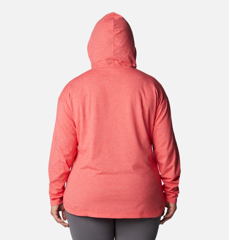 Women's Sun Trek Hooded Pullover - Plus Size, Color: Juicy Heather, image 2