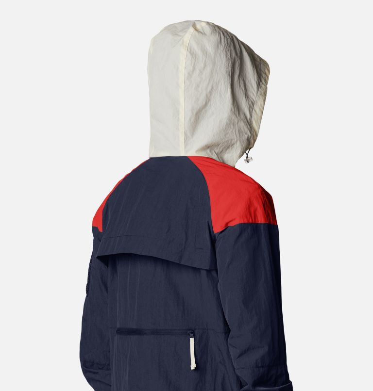Women's Wallowa Park Lined Jacket, Color: Chalk, Bold Orange, Nocturnal, image 6