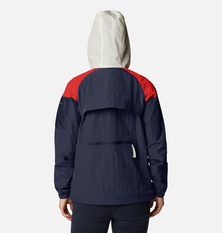 Women's Wallowa Park Lined Jacket, Color: Chalk, Bold Orange, Nocturnal, image 2