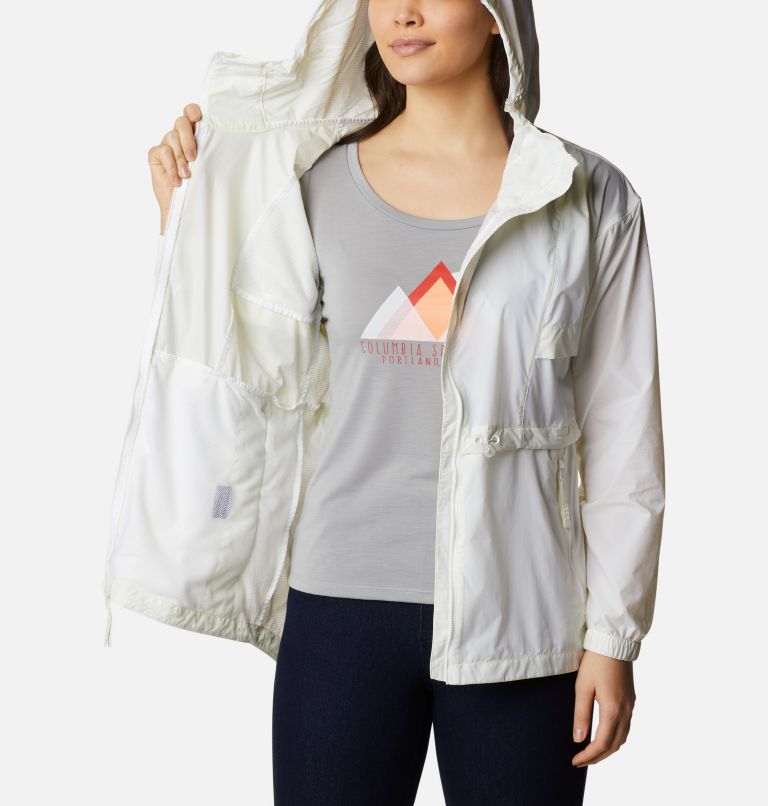 Women's Punchbowl Jacket, Color: Lime Glow, White, image 5