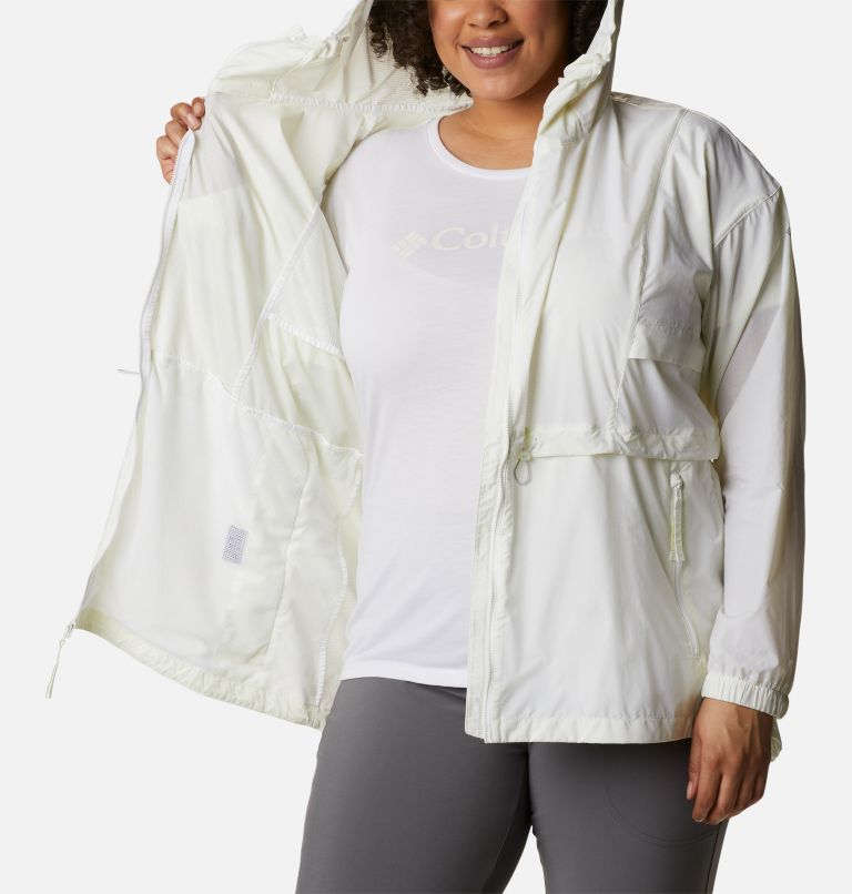 Thumbnail: Women's Punchbowl Jacket - Plus Size, Color: Lime Glow, White, image 5