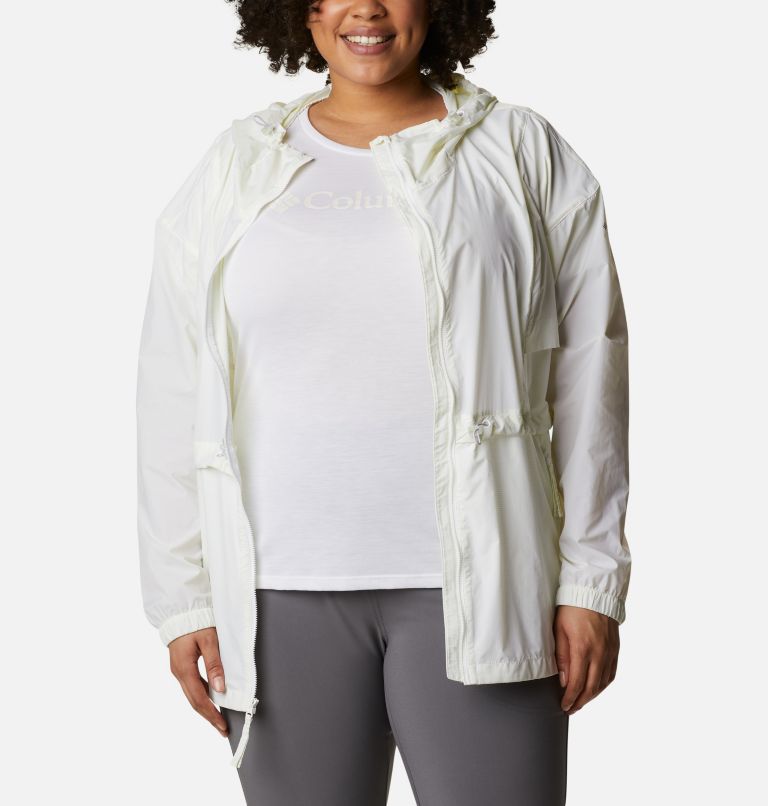 Thumbnail: Women's Punchbowl Jacket - Plus Size, Color: Lime Glow, White, image 8