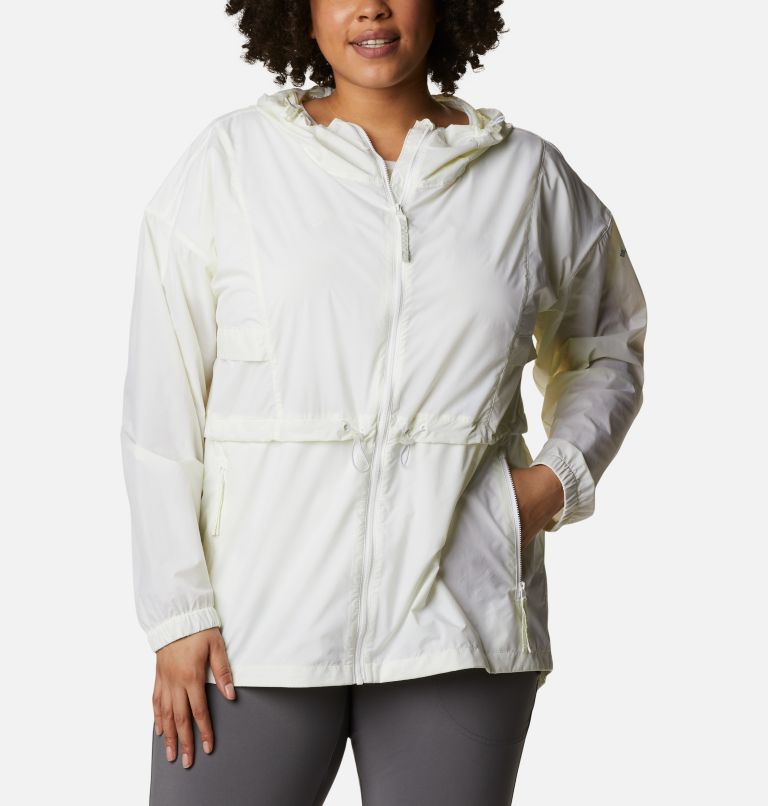 Women's Punchbowl Jacket - Plus Size, Color: Lime Glow, White, image 1