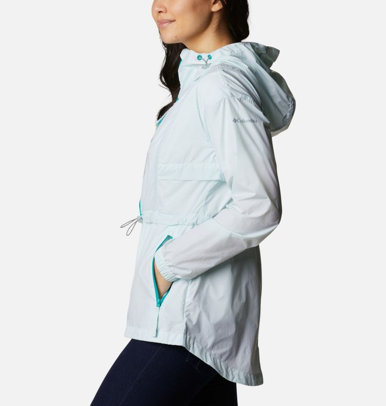 Women's Punchbowl Jacket, Color: Tropic Water, White, image 3