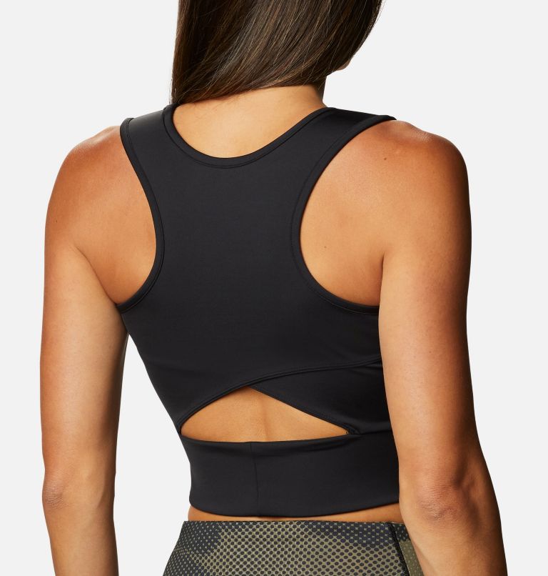 Two-Tone Cropped Tank Top - Slate/Navy