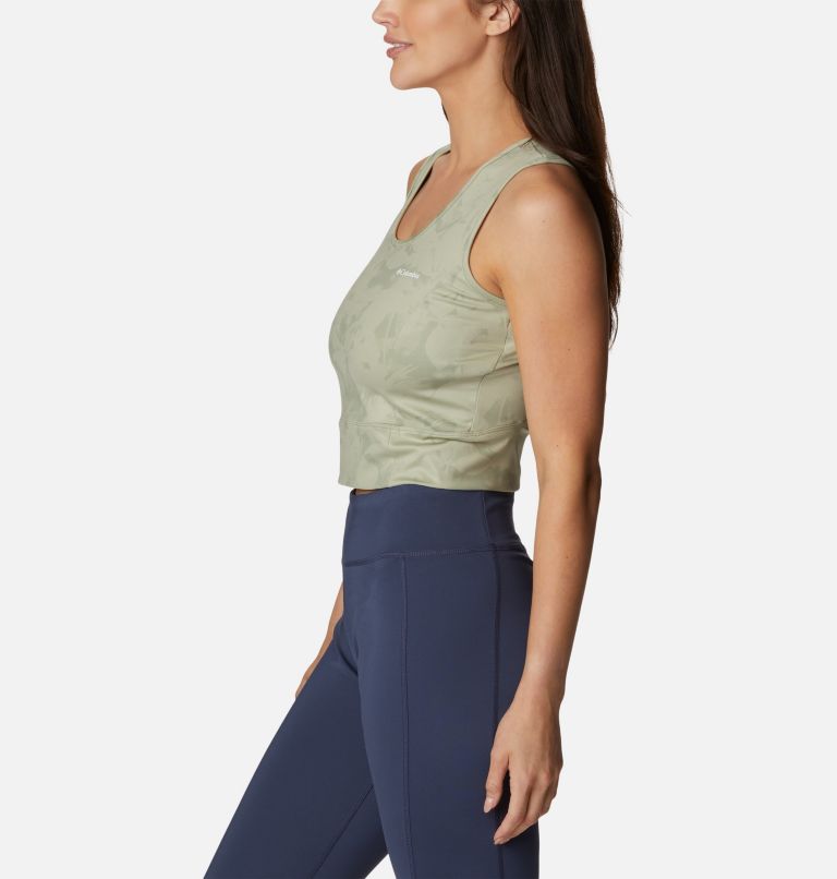 Women's Windgates II Technical Cropped Top, Color: Safari, Dye Frond, image 3