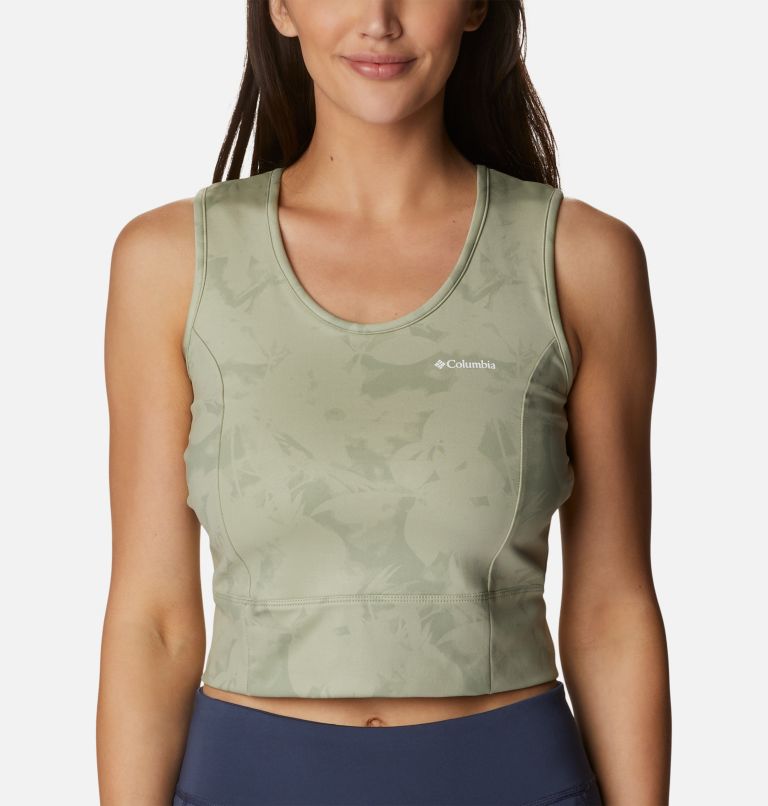 Women's Windgates II Technical Cropped Top, Color: Safari, Dye Frond, image 4