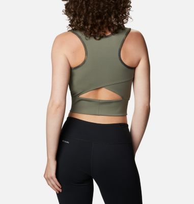 Haut Court Windgates&trade;&nbsp;II Femme Windgates&trade; II Cropped Tank | 010 | L, Stone Green, Spotted Camo, back