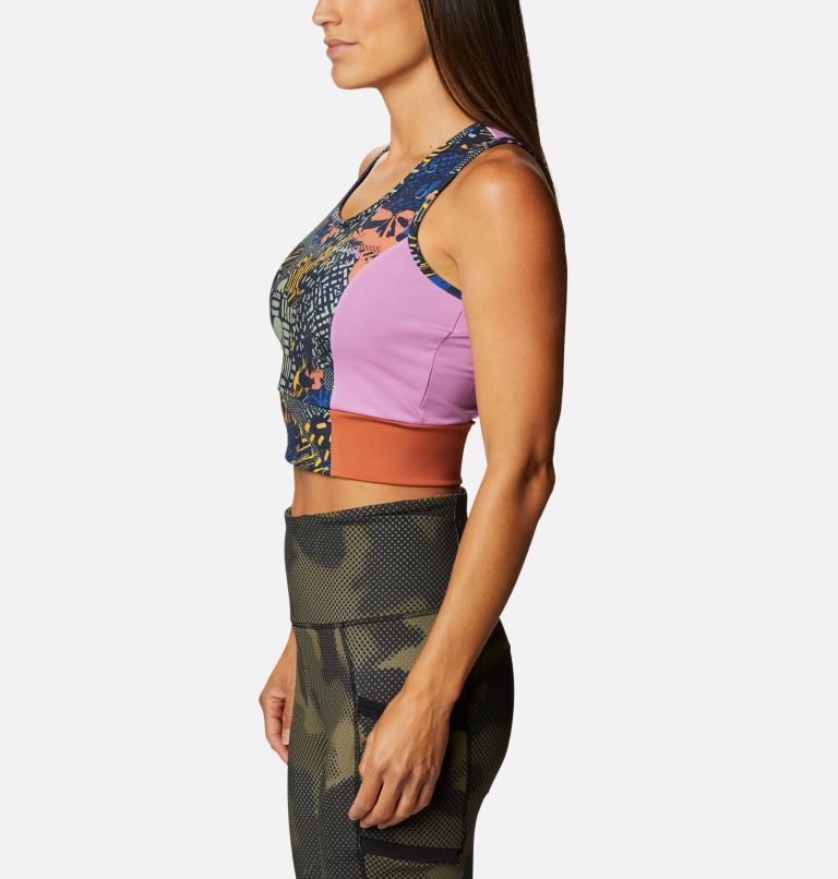 Women's Windgates II Technical Cropped Top, Color: Dark Nocturnal, CGC Print, image 3