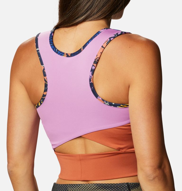 Women's Windgates II Technical Cropped Top, Color: Dark Nocturnal, CGC Print, image 5