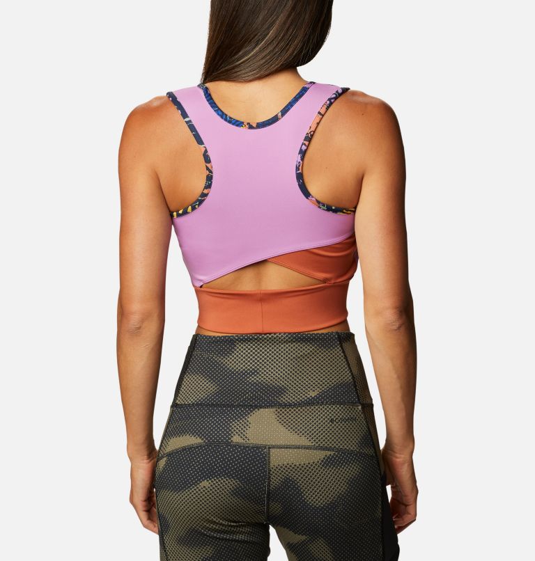 Women's Windgates II Technical Cropped Top, Color: Dark Nocturnal, CGC Print, image 2