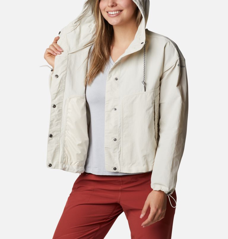Women's Day Trippin' Crop Jacket, Color: Chalk, image 5