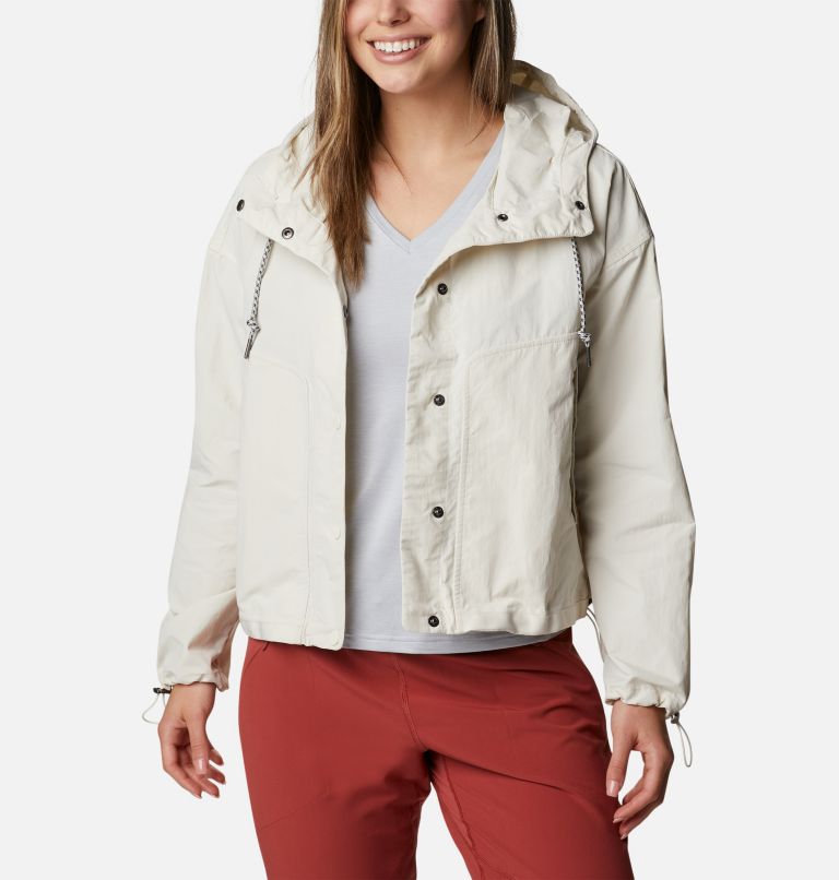 Women's Day Trippin' Crop Jacket, Color: Chalk, image 7