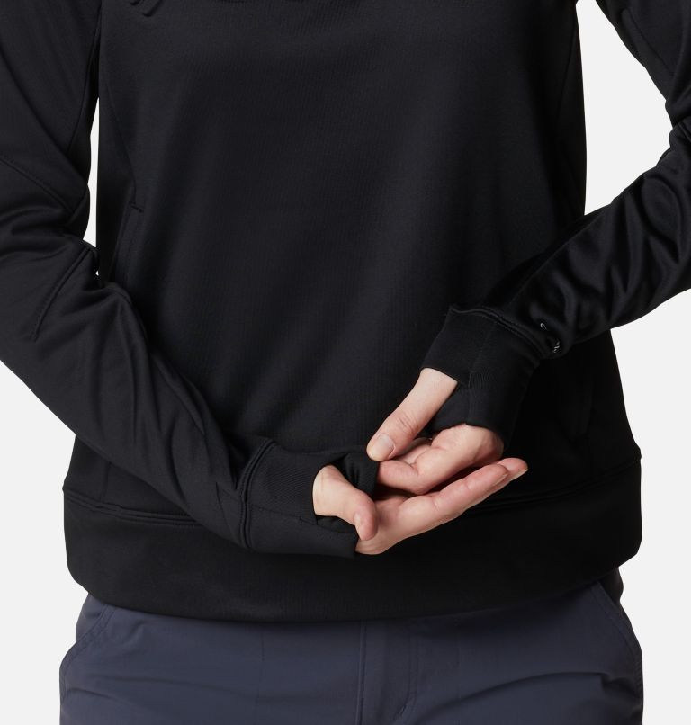 Thumbnail: Women's Windgates Tech Fleece Sweatshirt, Color: Black, image 5