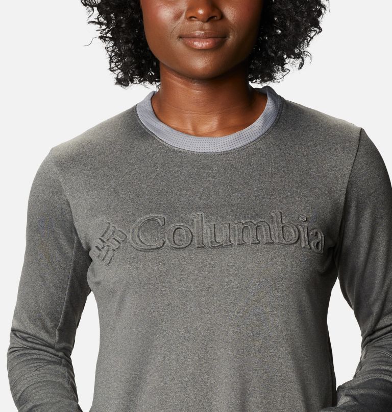 Thumbnail: Women's Windgates Tech Fleece Sweatshirt, Color: Monument Heather, image 4