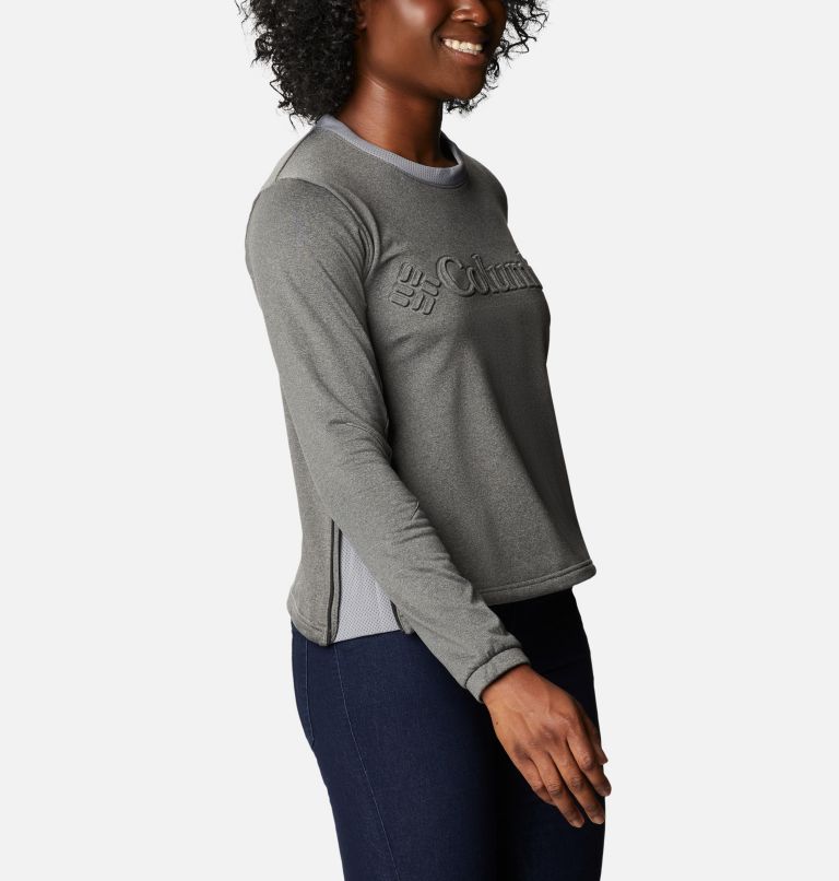 Thumbnail: Women's Windgates Tech Fleece Sweatshirt, Color: Monument Heather, image 5